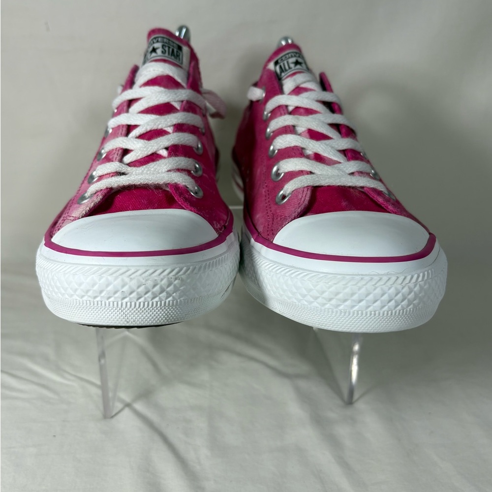 Converse All Star Bright Pink Tie Dye Lace Up Unisex Sneakers SZ M's 8/W's 10 - Picture 10 of 12